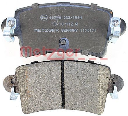 METZGER 1170171 Bremsbelagsatz, Scheibenbremse